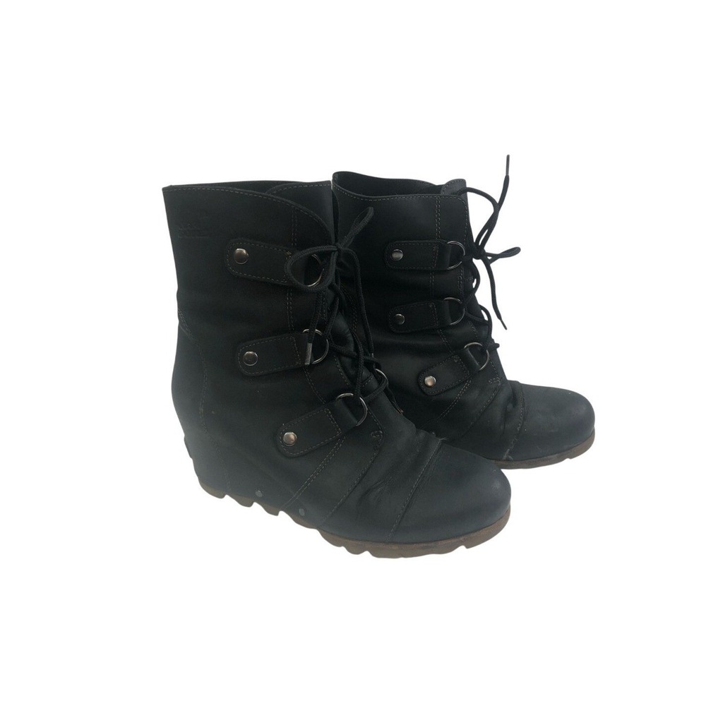 Sorel Black Lace-Up Boots